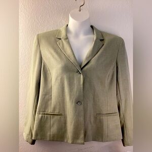 Norton McNaughton 2 Button Blazer Leaf Green size 18